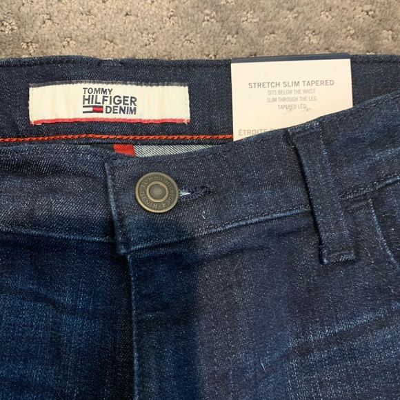 Tommy Hilfiger Stretch Slim Tapered Denim Jeans - Picture 6 of 10